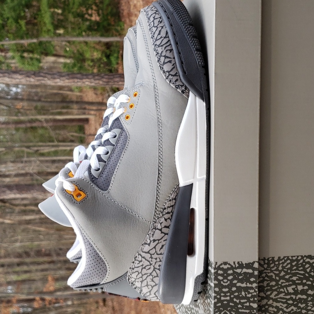 USED jordan retro 3 cool grey size 10.5